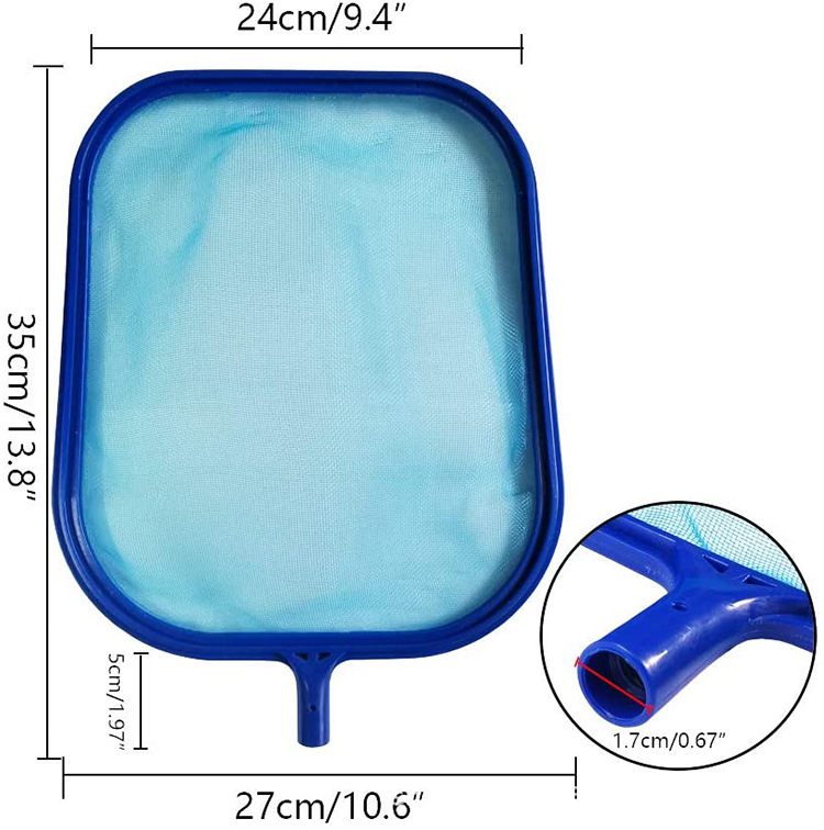 Swimming Pool Cleaning Kit with Telescoping Pole – Mesh Skimmer and Accessories for Pool Care