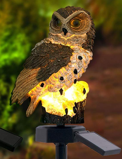Weatherproof Solar LED Owl Garden Light – Outdoor Lighting for Patio, Balcony & Garden