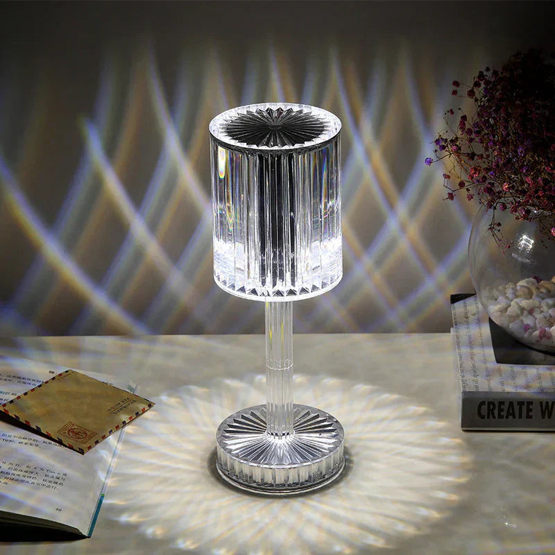 Elegant Dimmable Crystal Table Lamp
