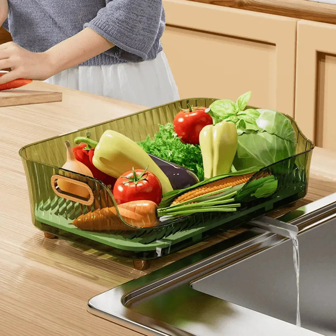Modern Dish Drying Rack with Drainage System for Efficient Crockery Drying