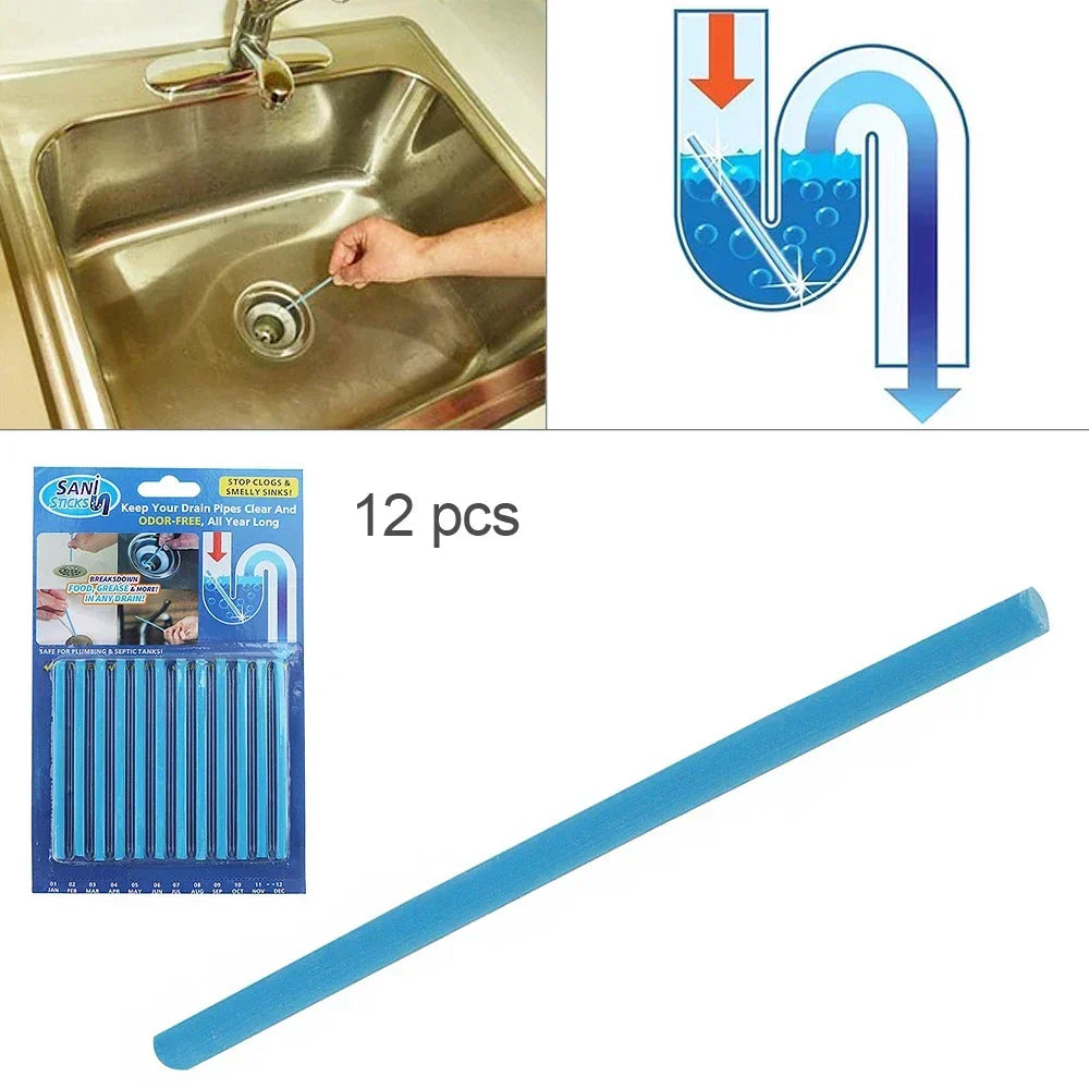 Pipe Freshener Sticks | Odor-Free Drain Cleaner Bars