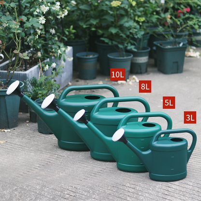 Large Capacity Watering Can with Long Spout - Plastic Garden Watering Tool