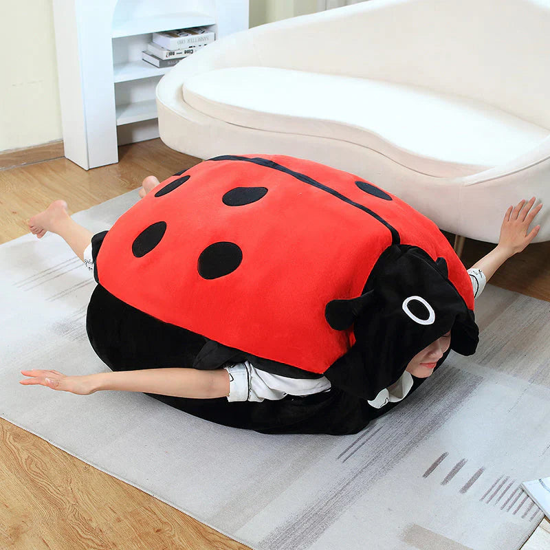Adorable Ladybug Plush Cushion
