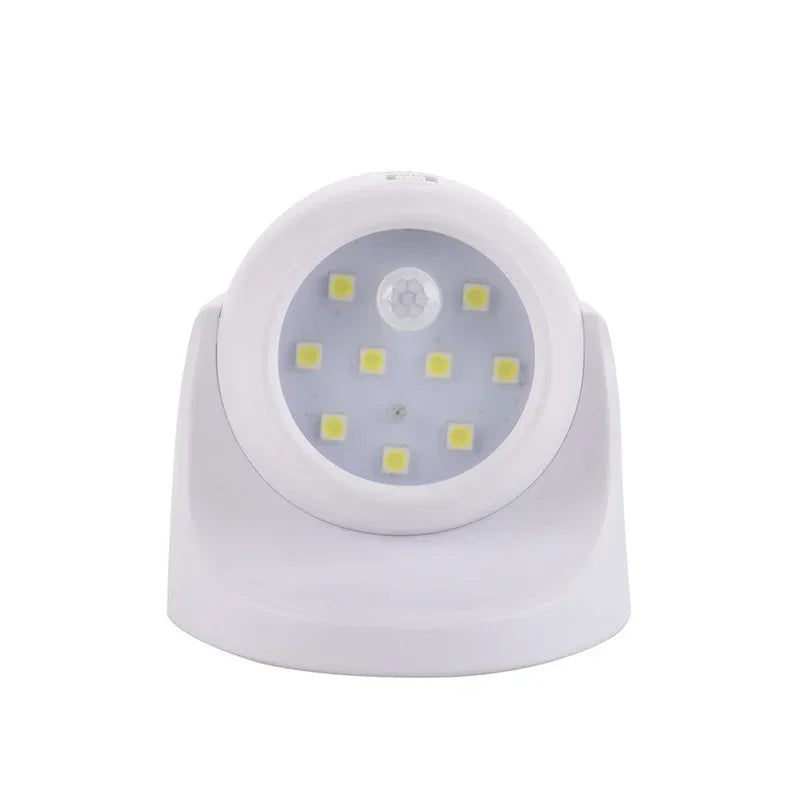 Battery-Powered Round LED Spotlight