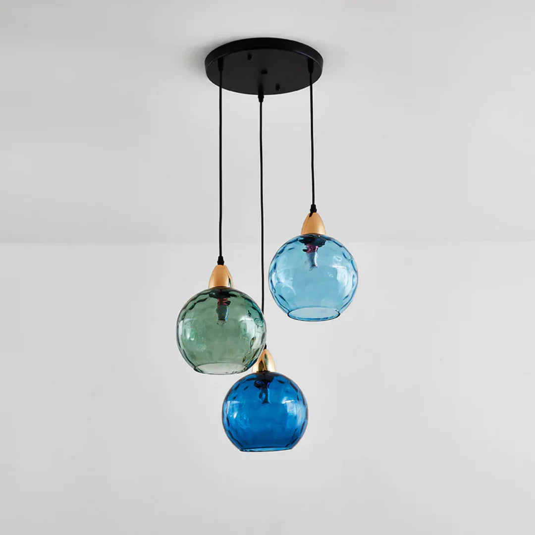 Modern Triple Glass Pendant Light