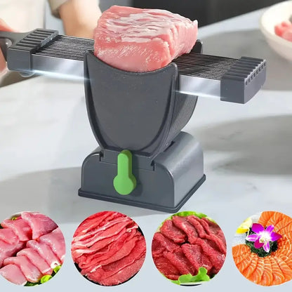 Efficient Multi-Blade Meat Slicer