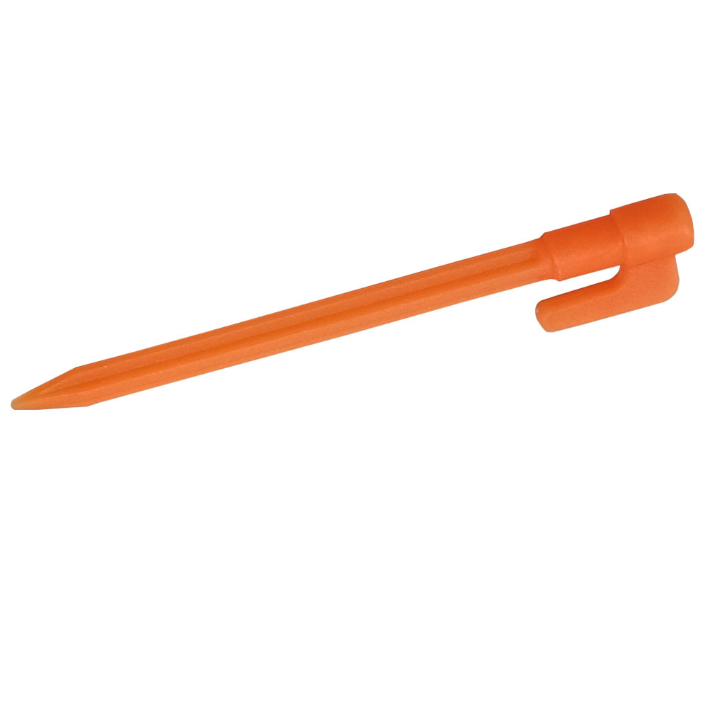 Durable Plastic Tent Pegs with Hooks - Heavy-Duty Pegs for Tarps and Camping