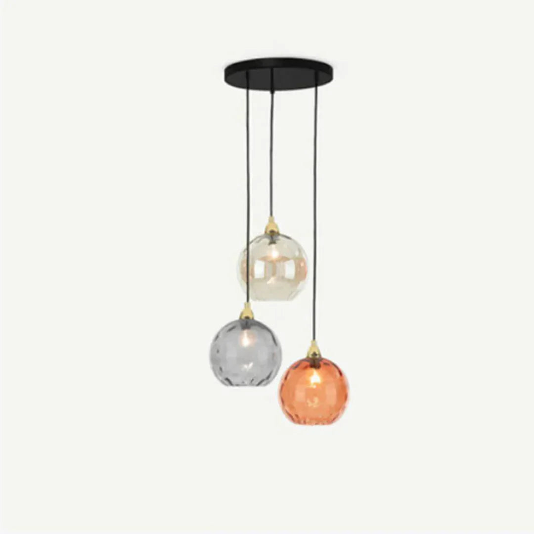 Modern Triple Glass Pendant Light