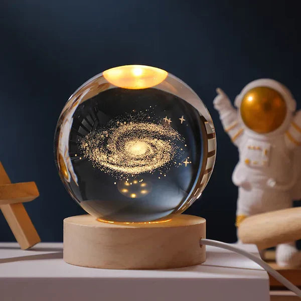 Glowing Moon Crystal Sphere