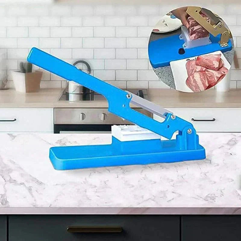 Manual Food Slicer for Meat and Vegetables - Heavy-Duty Slicer for Frozen Foods