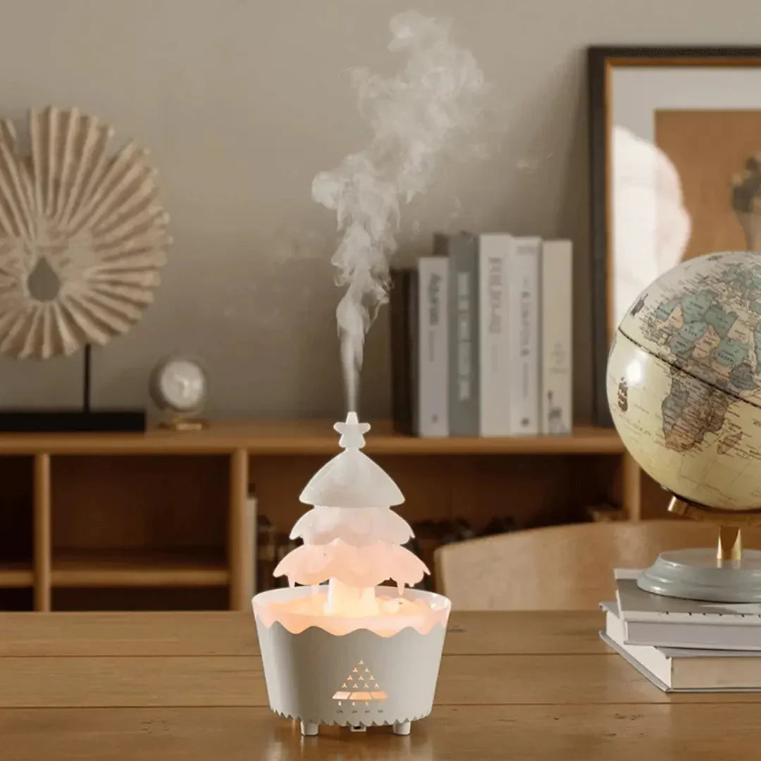 LED Christmas Tree Aroma Diffuser for Festive Relaxation and Ambiance