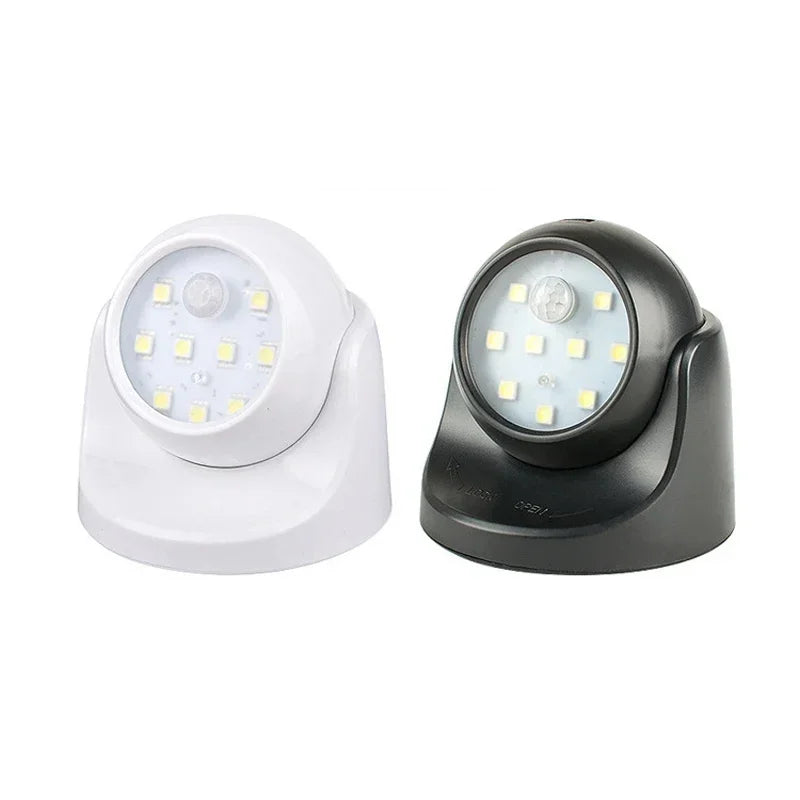 Battery-Powered Round LED Spotlight