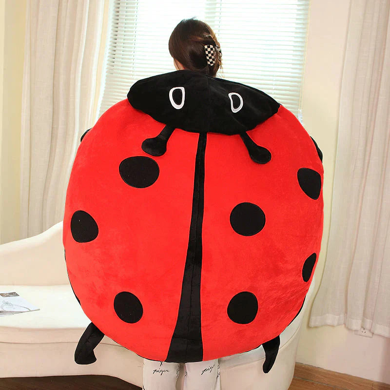 Adorable Ladybug Plush Cushion