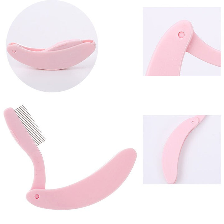 Portable Folding Eyebrow Brush – Precise Shaping and Grooming Tool