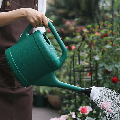 Large Capacity Watering Can with Long Spout - Plastic Garden Watering Tool