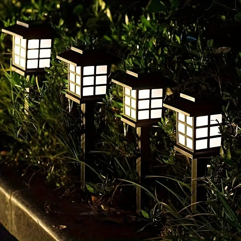 LED Solar Lantern Path Lights – Waterproof Outdoor Garden Lighting for Walkways