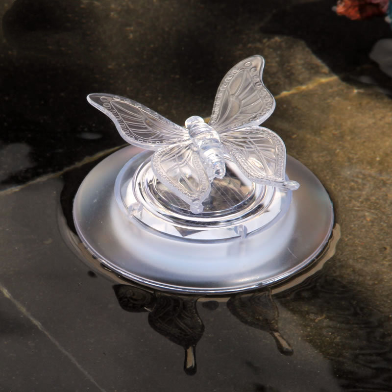 Solar Garden Lights with Butterfly and Dragonfly – Color-Changing LED Pond Ornaments
