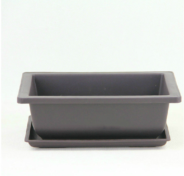 Rectangular Flower Pot with Tray – Durable Plant Container for Garden and Balcony