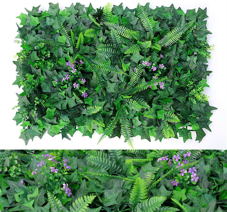 Green Artificial Plant Wall Mat - Decorative Faux Plants for Creative Backgrounds