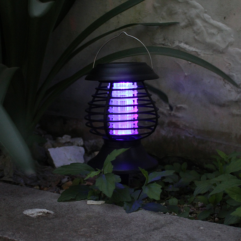 Solar-Powered Insect Repellent Lamp with LED Light - Effective Mosquito Control for Outdoors