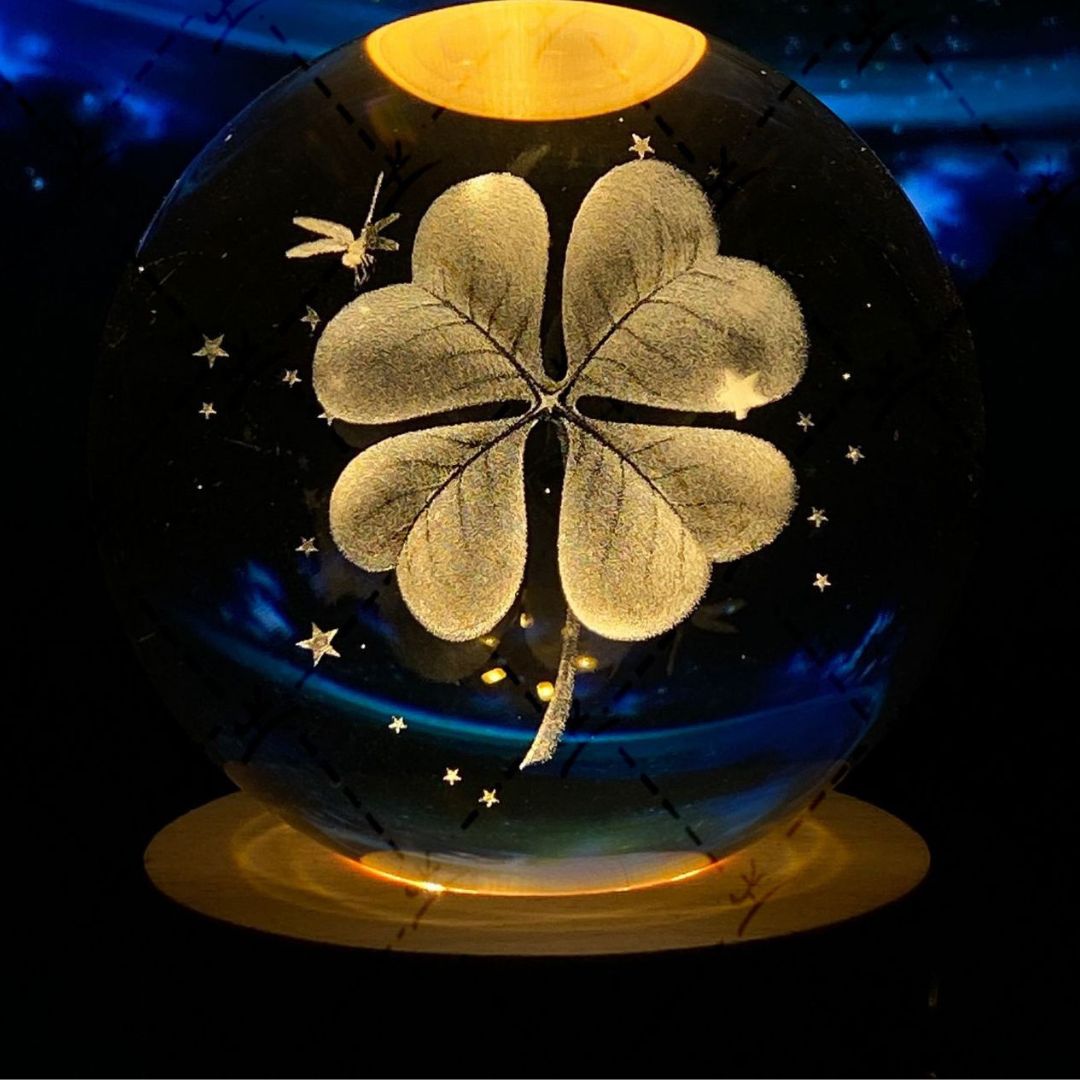 Glowing Moon Crystal Sphere