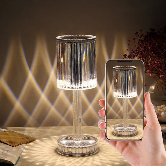 Elegant Dimmable Crystal Table Lamp