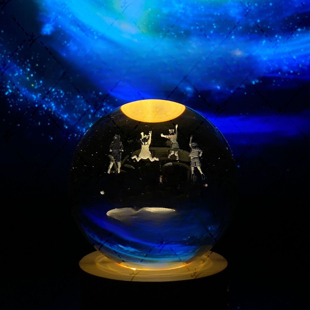 Glowing Moon Crystal Sphere