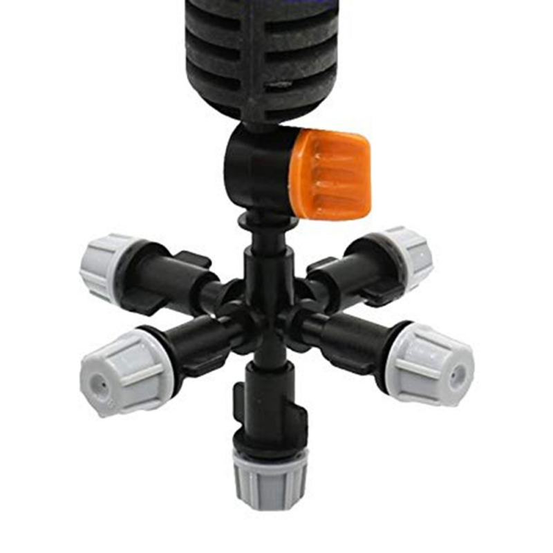 Adjustable Rotating Spray Nozzle with Multiple Heads - Versatile Watering Tool for Garden Plants