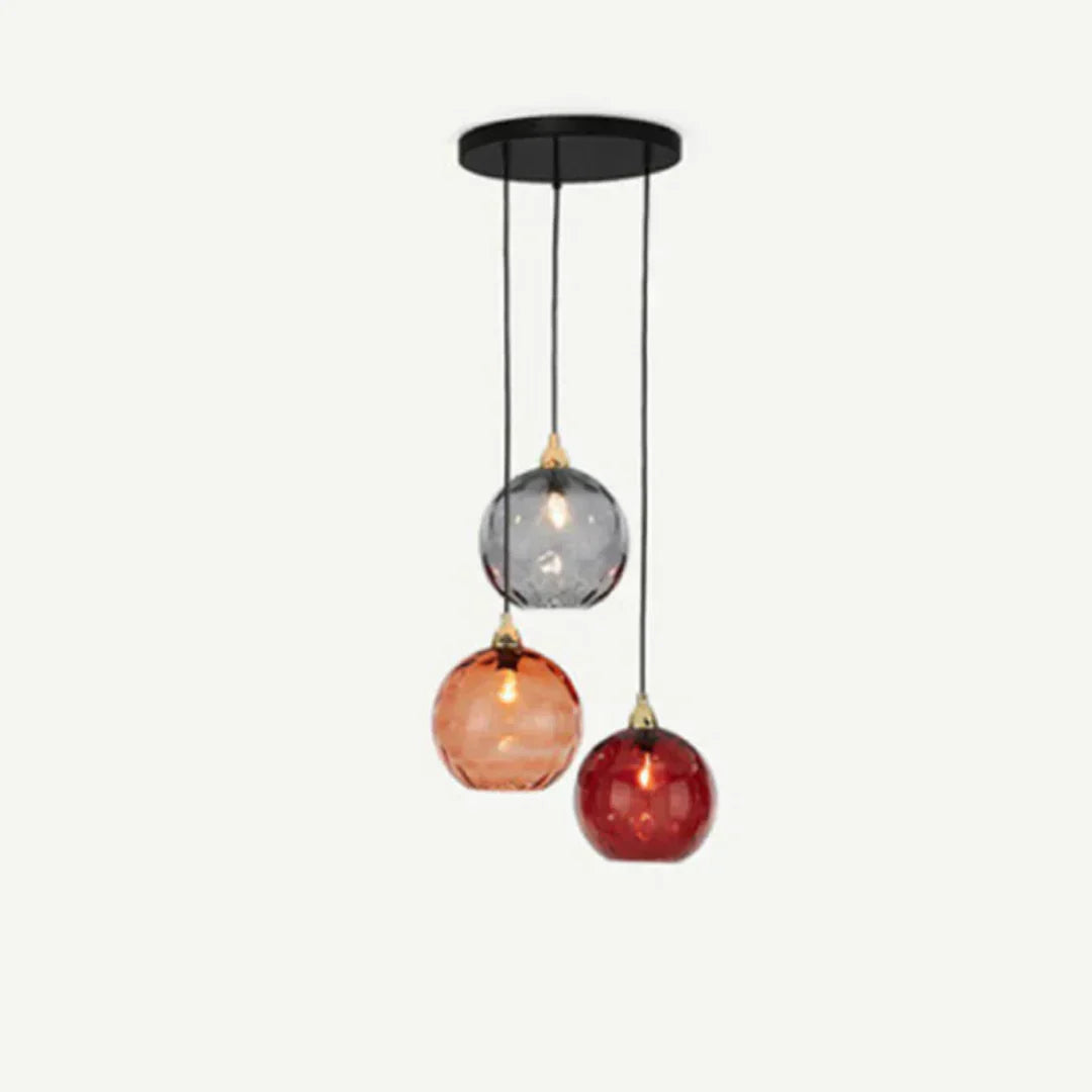Modern Triple Glass Pendant Light
