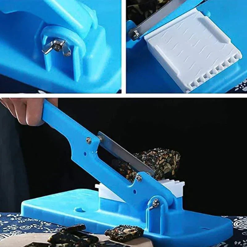 Manual Food Slicer for Meat and Vegetables - Heavy-Duty Slicer for Frozen Foods