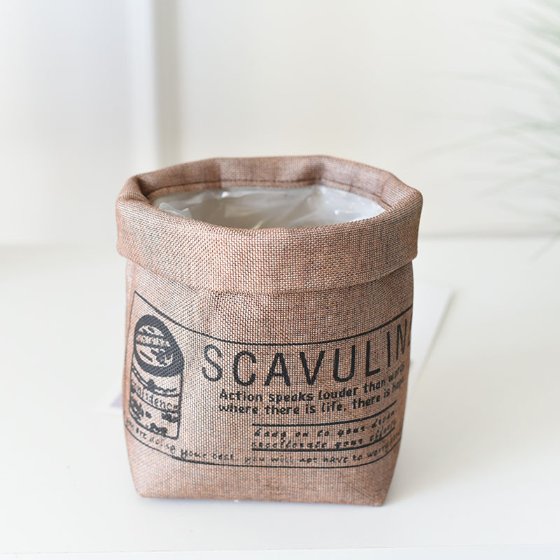 Stylish Printed Fabric Plant Pot – Multi-Use Storage Solution for Plants and Home Décor