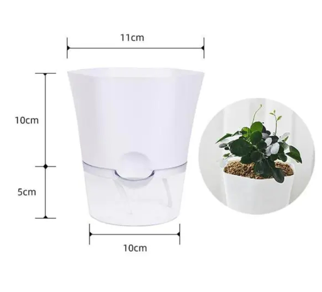 Self-Watering Flower Pot with Built-in Water Reservoir – Ideal for Houseplants