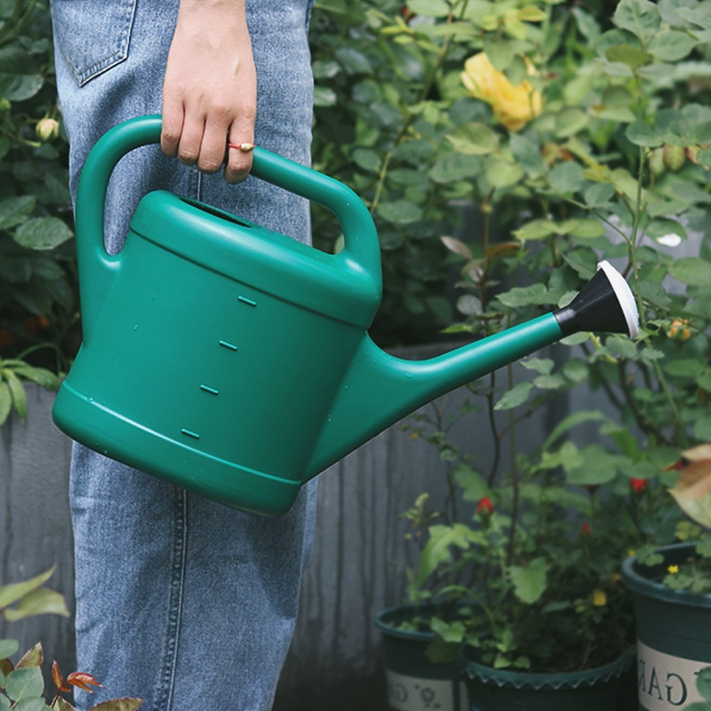 Large Capacity Watering Can with Long Spout - Plastic Garden Watering Tool