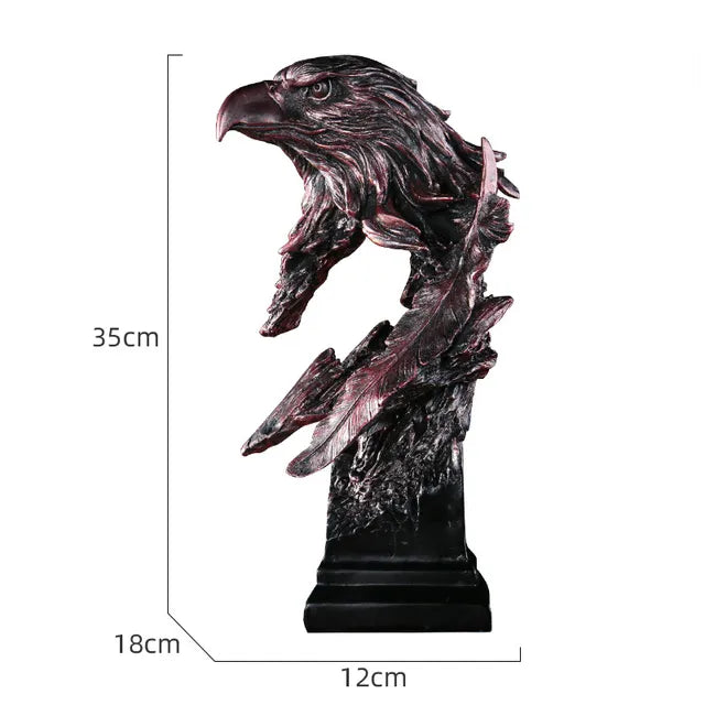 Bronze Eagle Figurine Sculpture