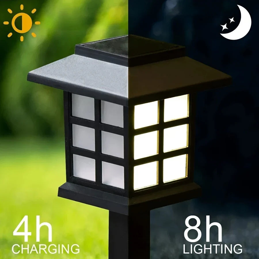 LED Solar Lantern Path Lights – Waterproof Outdoor Garden Lighting for Walkways