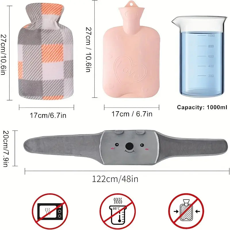 Cozy Hot Water Bottle Belt