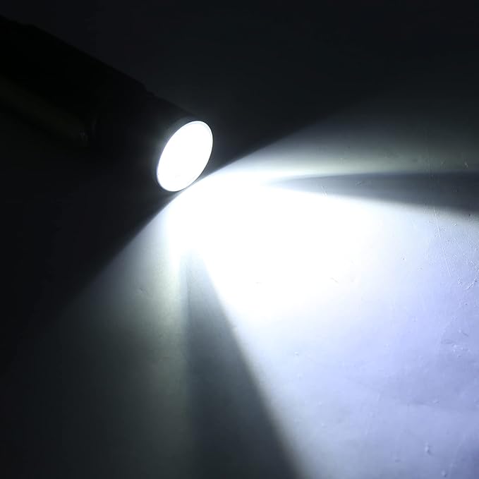 USB Rechargeable LED Flashlight – Magnetic Emergency Light with Strap for Easy Carrying