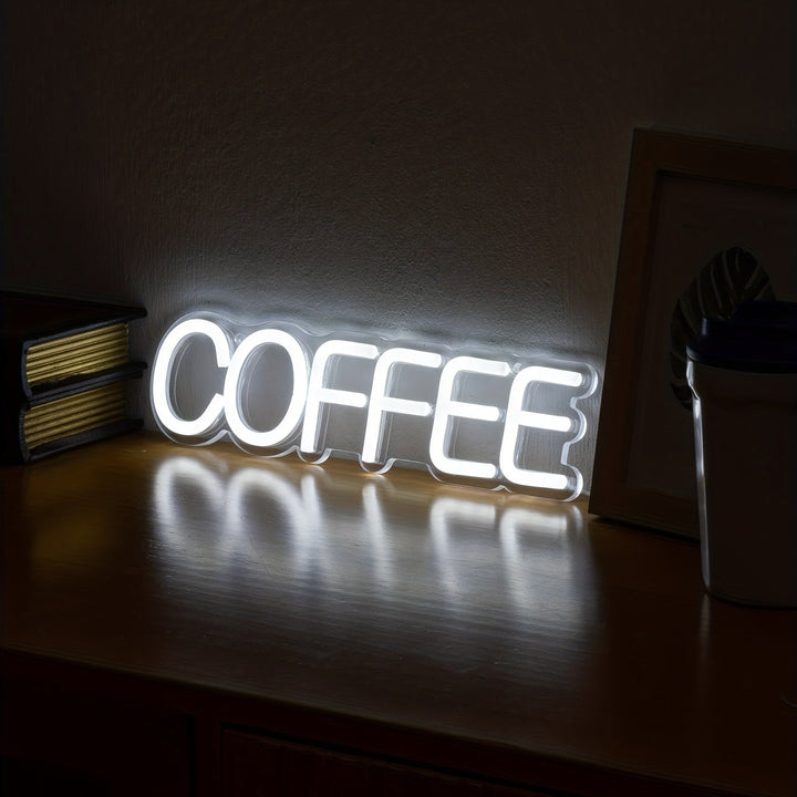 Coffee Neon LED Sign – Modern Light Decor for Wall or Cafe