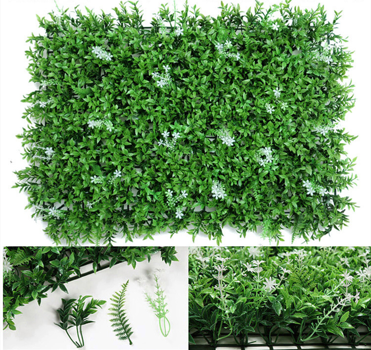 Green Artificial Plant Wall Mat - Decorative Faux Plants for Creative Backgrounds
