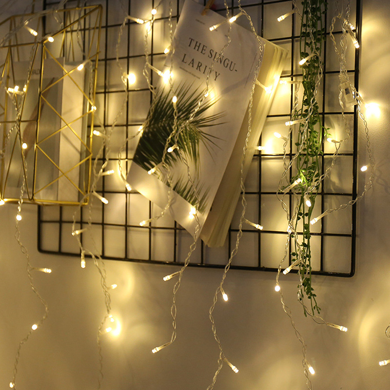 LED Starry Sky Icicle Lights – Decorative Fairy Light Curtains for Christmas and Outdoor Spaces