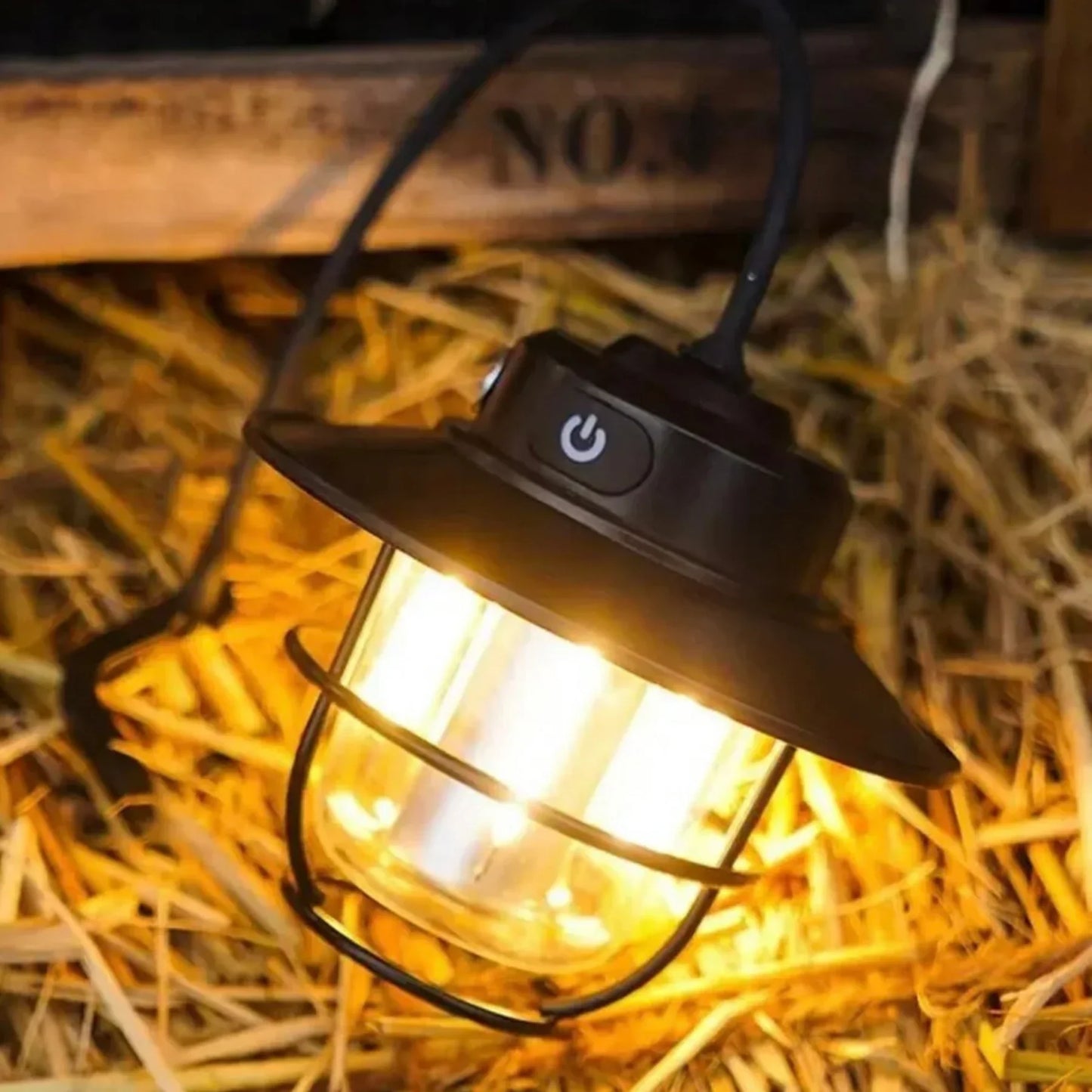 Rechargeable LED Camping Lamp with Hanging Hook