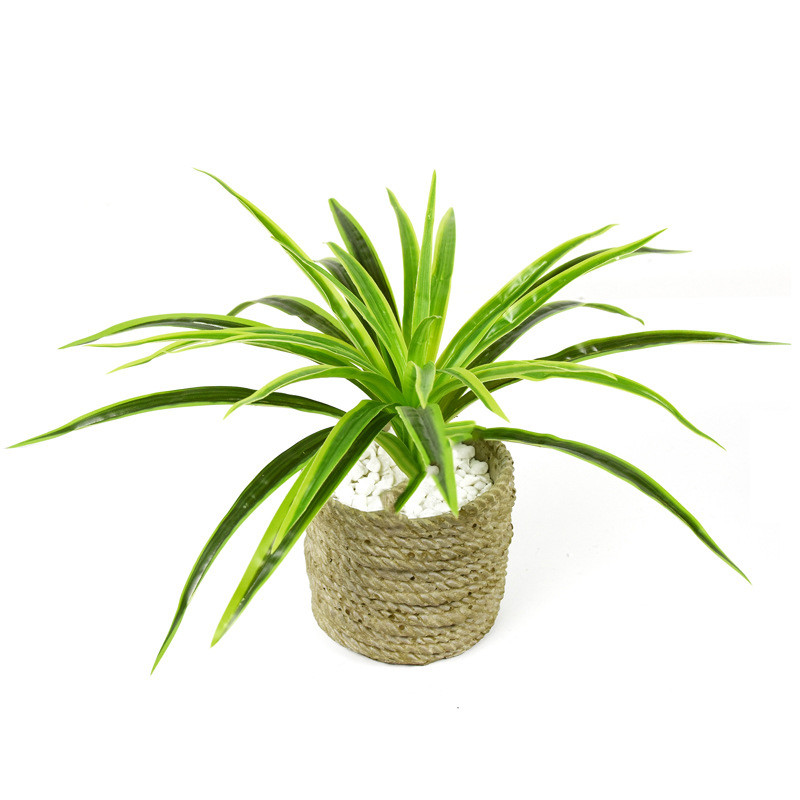 Lifelike Artificial Grass Plant in Pot – Decorative Greenery for Home and Office Décor