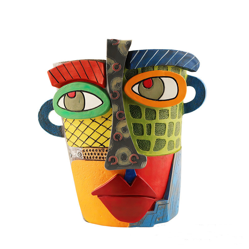 Vibrant Face Planter – Unique Decorative Pot for Home and Garden