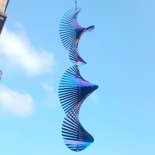 Colorful Rotating Wind Spinner - Outdoor Garden Decoration Hanger for Vibrant Display