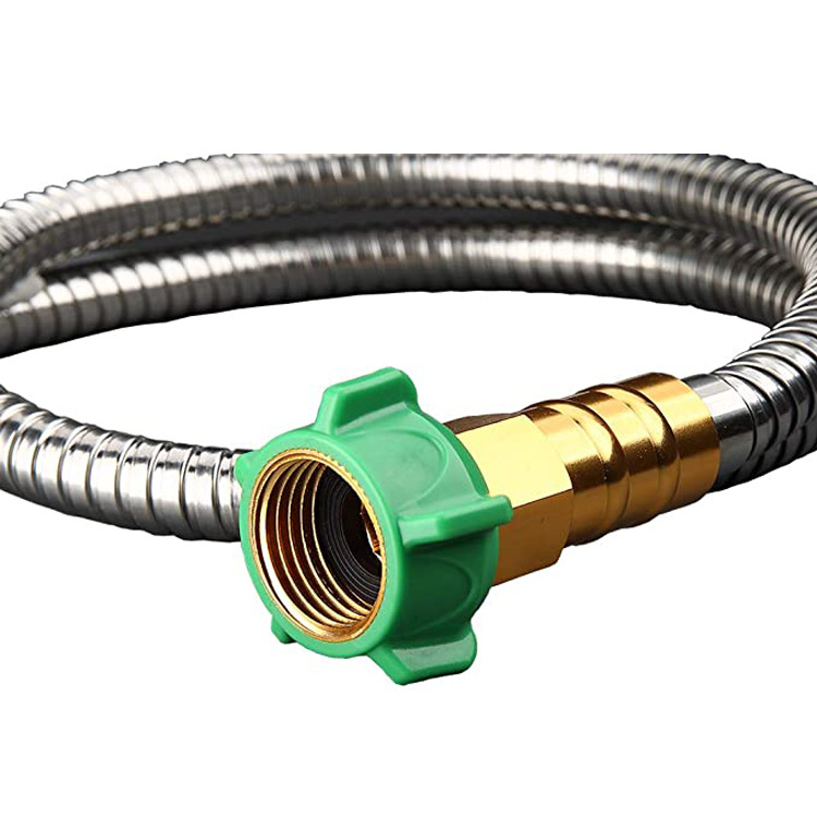 Durable Stainless Steel Garden Spray Wand – Flexible Water Hose with Brass Connector