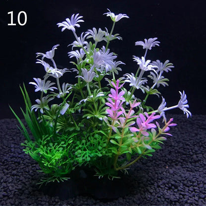 Realistic Artificial Aquarium Plants - Vibrant Decorative Plants for Fish Tanks