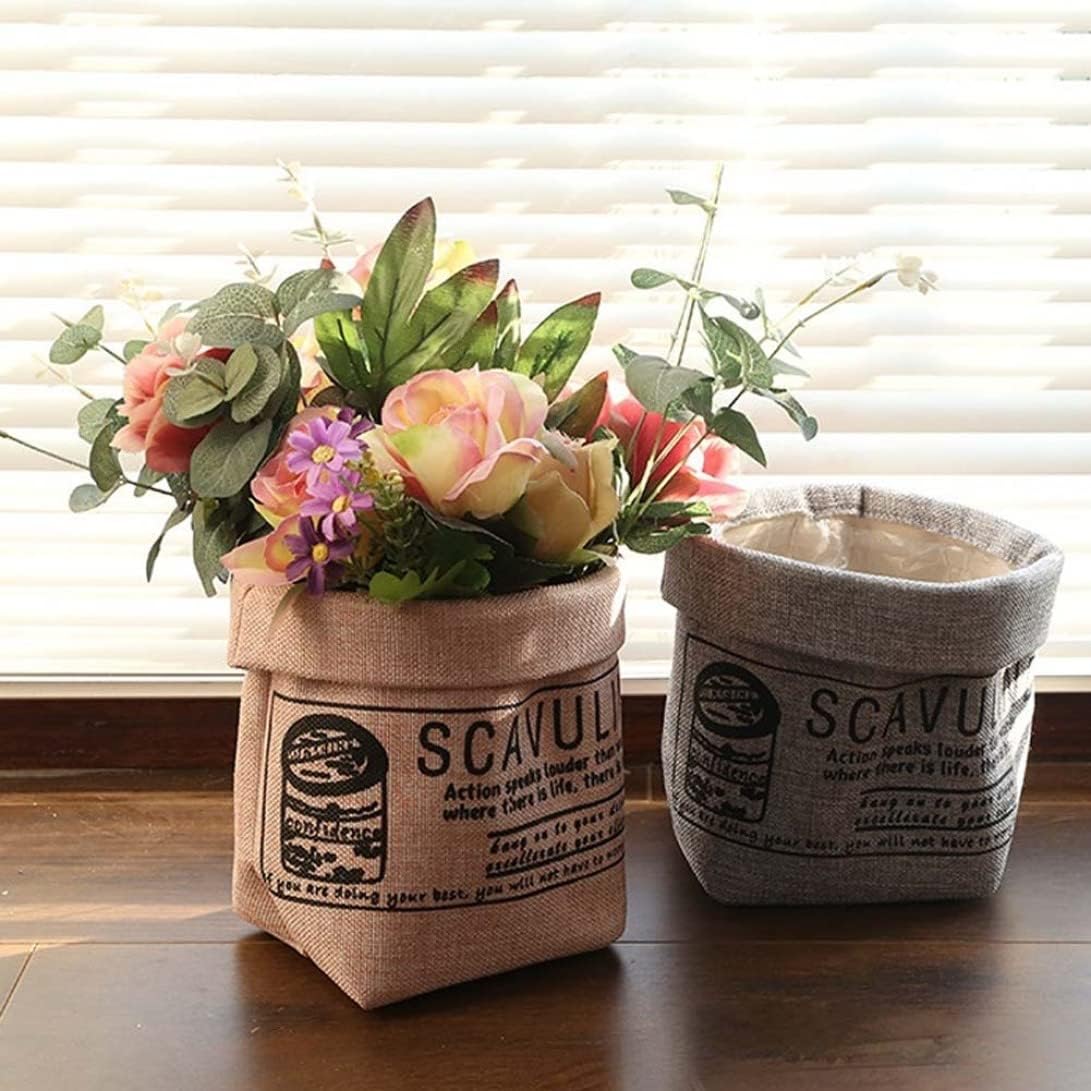 Stylish Printed Fabric Plant Pot – Multi-Use Storage Solution for Plants and Home Décor