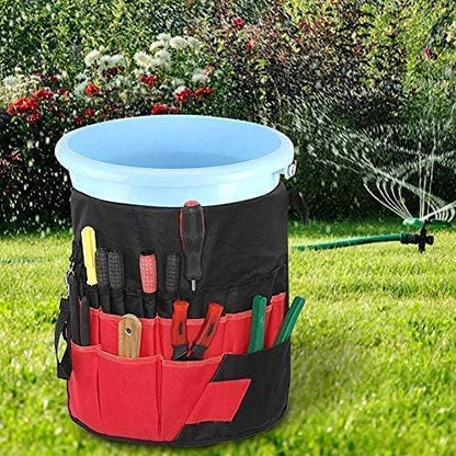 42-Pocket Garden Tool Storage Bag - Spacious Organizer for Outdoor Tools
