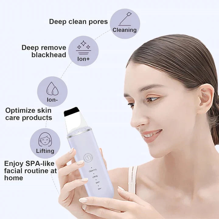 Ultrasonic Facial Skin Scrubber