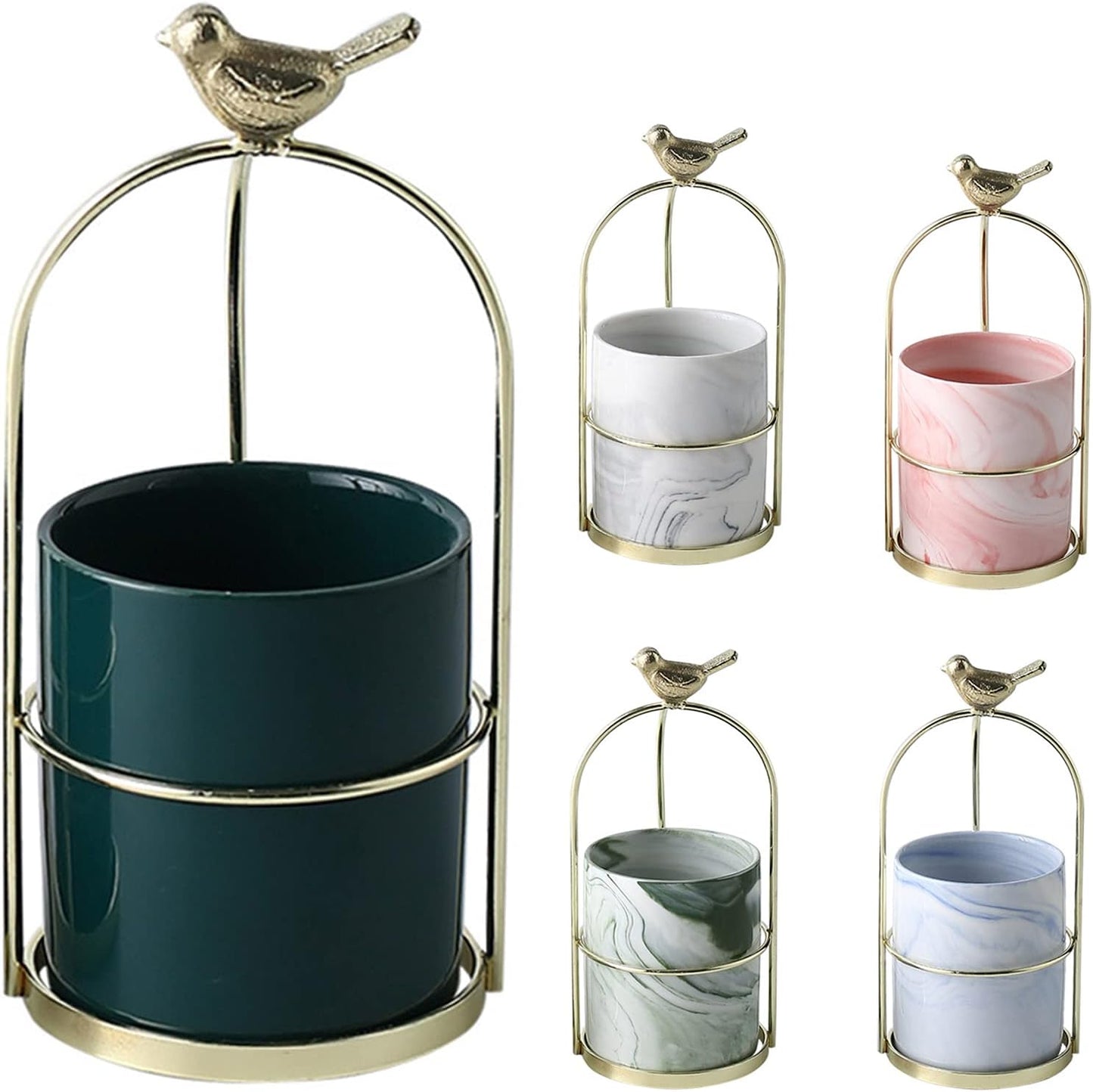 Decorative Bird-Themed Flower Pots for Elegant Home and Garden Display